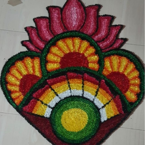 Corner Kamal Rangoli Mat
